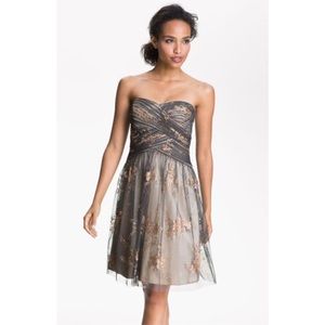 NWT strapless glitter tulle dress